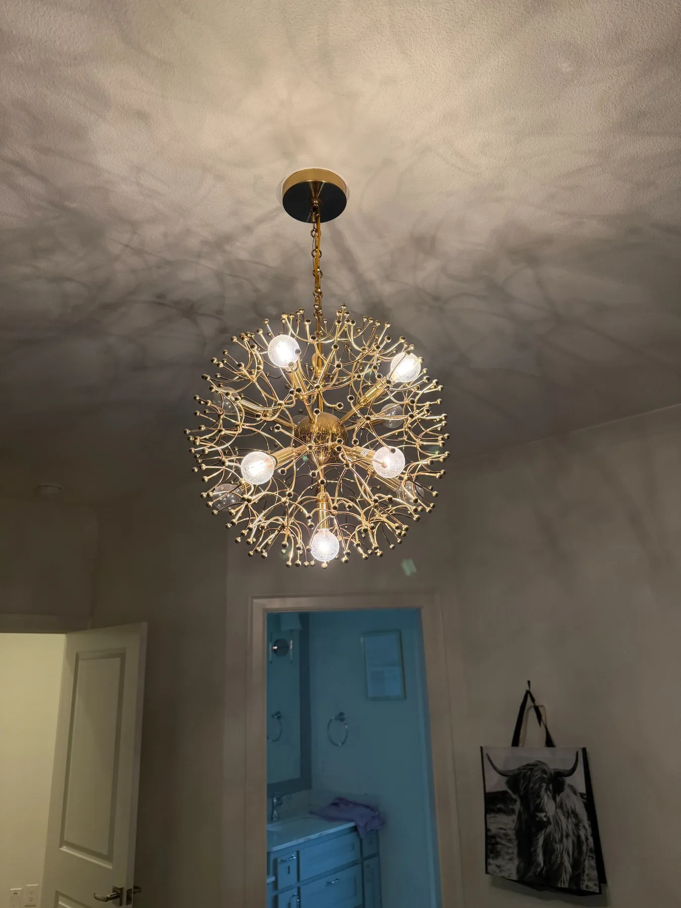 Decorative chandelier installed by Warranty Electric